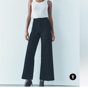 Zara ZW Collection Wide leg jeans NWT

Size 38/6